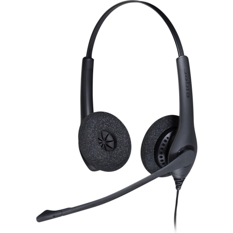 Jabra Biz 1500 Duo USB Headset Bedraad Hoofdband Kantoor/callcenter USB Type-A Bluetooth Zwart