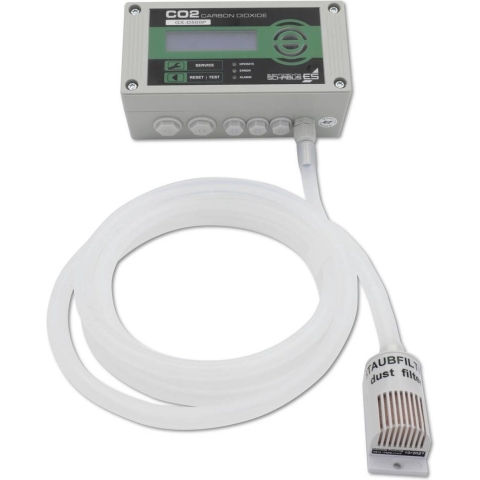 Schabus GX-D500P Kooldioxidemelder Met interne sensor werkt op het lichtnet Detectie van Kooldioxide