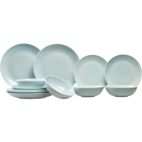 Gordon Ramsay Serviesset Maze - Blue - 12-delig / 4 personen