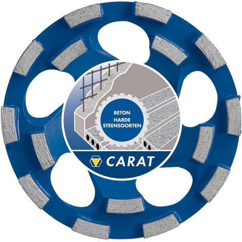 Carat CUBD1259C0 Diamant slijpkop beton | voor droogzagen | 125x25mm | Dustec | CUBD Master - CUBD1259C0