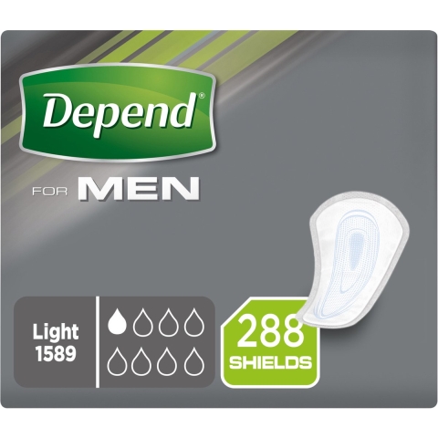 12x Depend for Men Shields 24 stuks