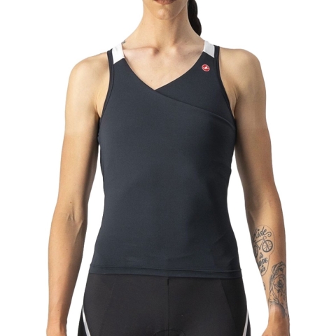 Castelli Solaris mouwloos fietsshirt zwart dames XL