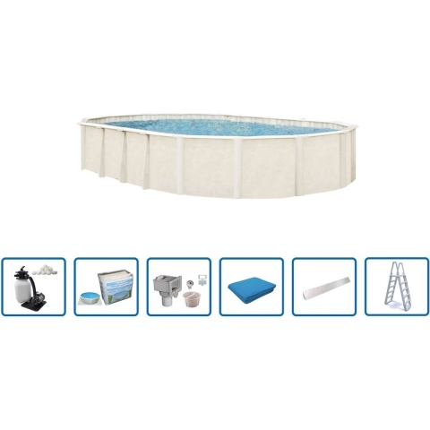 Interline Zwembad Interline Century ovaal 6,10x3,60m Deluxe Pakket