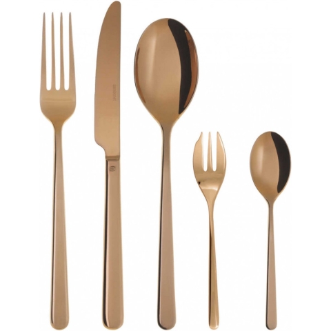 Sambonet Bestekset Linear - Koper - 30 delig / 6 personen