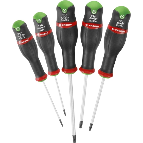 Facom Set Van 5 Schroevendraaiers Protwist T-Torx Plus 5 - ATXRP.J5 - ATXRP.J5