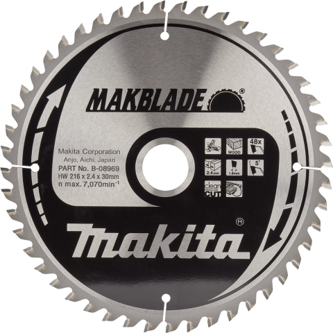 Makita Zaagb Hout 216x30x48T 5G - B-08969