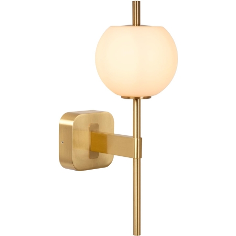 Lucide Elda Wandlamp Badkamer Mat Goud/messing