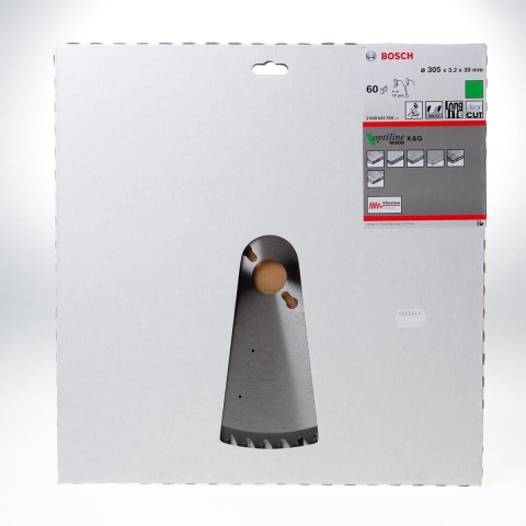 Bosch Accessoires Cirkelzaagblad Optiline Wood 305 x 30 x 3,2 mm, 60 1st - 2608641768