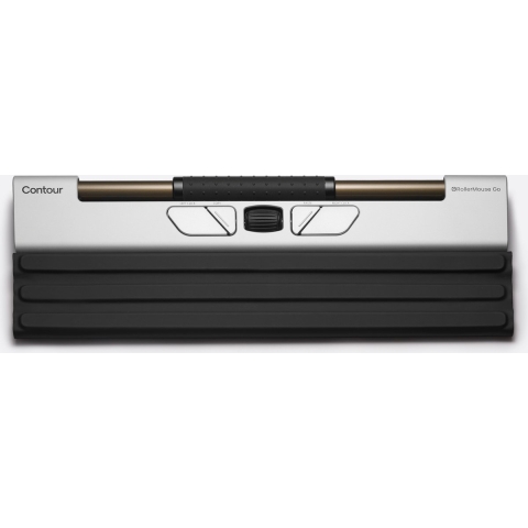 Contour Design RollerMouse Go wireless Set met muis en muismat Bluetooth Zwart, Wit 5 Toetsen 600 dpi, 800 dpi, 1000 dpi, 1200 dpi, 1600 dpi, 2000 dpi, 2400