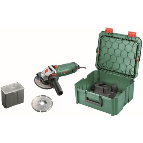 Bosch Groen PWS 850-125 Haakse slijper - 850W - 125mm in SystemBox - 06033A270A