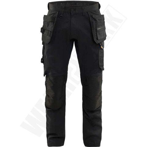 Blåkläder 1750 Werkbroek 2-weg Stretch - Zwart - Maat 46 (S)