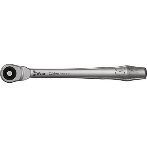 Wera 8003 B Zyklop Metal-ratel met doorsteekvierkant met 3/8"-aandrijving , 3/8 duim x 222.0 mm - 1 stuk(s) - 05004033001