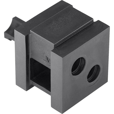 HellermannTyton VP-S_/6-7_Ins-dbl-PL-BK (20) Dubbele doorvoertule Halogeenvrij Kunststof Zwart 20 stuk(s)