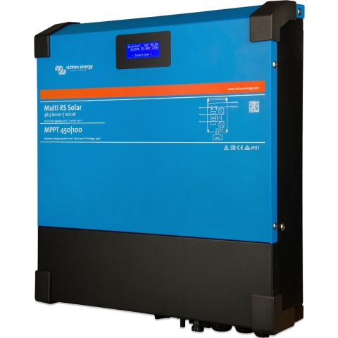 Victron Energy Wechselrichter / Hybrid Ladegerät Victron Multi RS Solar 48/6000/100-450/100 Omvormer 5300 W 120 V - 230 V Geïntegreerde laadregelaar,