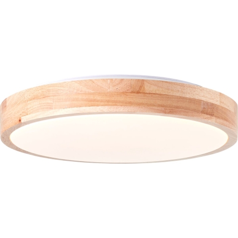 Brilliant G99414/75 Slimline LED-plafondlamp LED LED vast ingebouwd 13 W Hout (licht), Wit