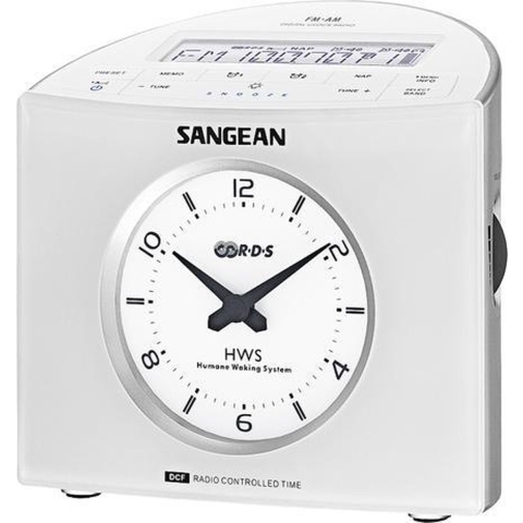 Sangean RCR-9 Wekkerradio VHF (FM), Middengolf AUX Wit