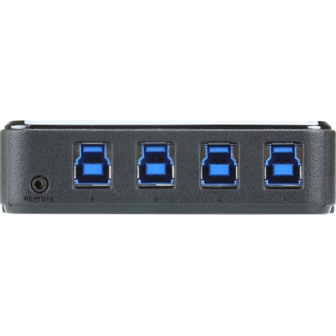 ATEN US3344 4 poorten USB 3.2 Gen 1-schakelaar (USB 3.0) Zwart