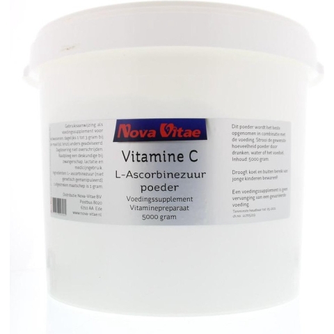 Nova Vitae Vitamine C Ascorbinezuur Poeder 5000gr