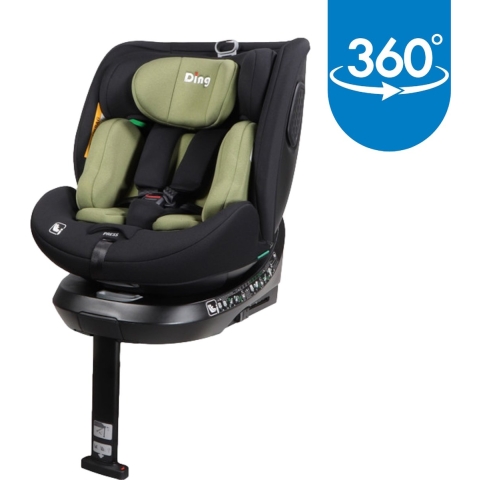 Ding Autostoel 360° Isofix en steunpoot Kai 40-150cm groen