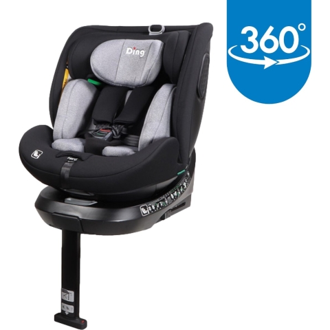 Ding Autostoel 360° Isofix en steunpoot Kai 40-150cm grijs