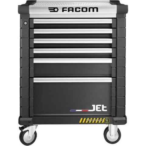 Facom Jet Gereedschapswagen 6 Laden M3 Safety Lock Zwart - JET.6NM3AS - JET.6NM3AS