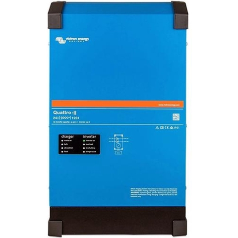 Victron Energy Quattro II 24/5000/120-50/50 Omvormer 5000 W 24 V - 230 V Geïntegreerde laadregelaar