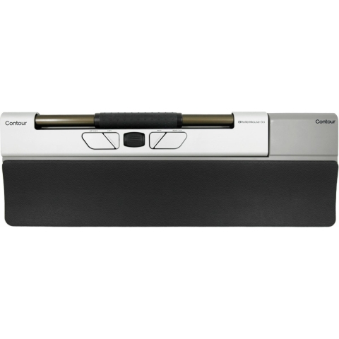 Contour Design RollerMouse Go + RollerMouse Go Dock Set met muis en muismat Bluetooth Zwart, Wit 5 Toetsen 600 dpi, 800 dpi, 1000 dpi, 1200 dpi, 1600 dpi, 2000