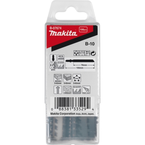 Makita Accessoires Decoupeerzaagblad B10 - T301CD | 100 stuks - B-07674