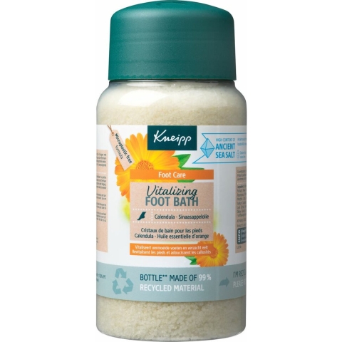 6x Kneipp Voetbadkristallen Vitalizing Calendula Sinaasappelolie 600 gr
