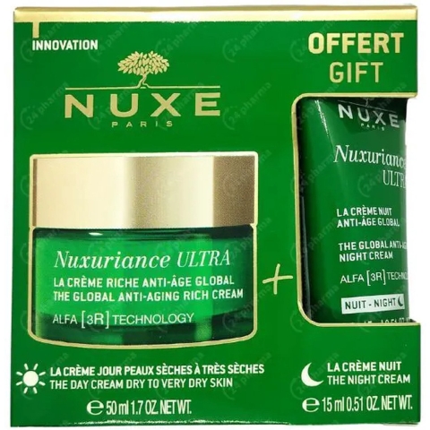 Nuxe Nuxuriance Ultra De Rijke Globale Anti-Ageing Crème + De Globale Anti-Ageing Nachtcrème | 50 + 15 ml PROMO