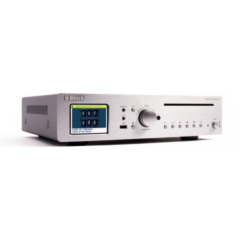 Block Audio CVR-10 MK2 zilver stereo receiver met CD speler en internet radio