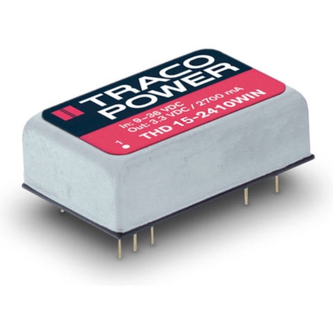 TracoPower THD 15-2422WIN DC/DC-converter, print 24 V/DC 12 V/DC, -12 V/DC 625 mA 15 W Aantal uitgangen: 2 x Inhoud 1 stuk(s)