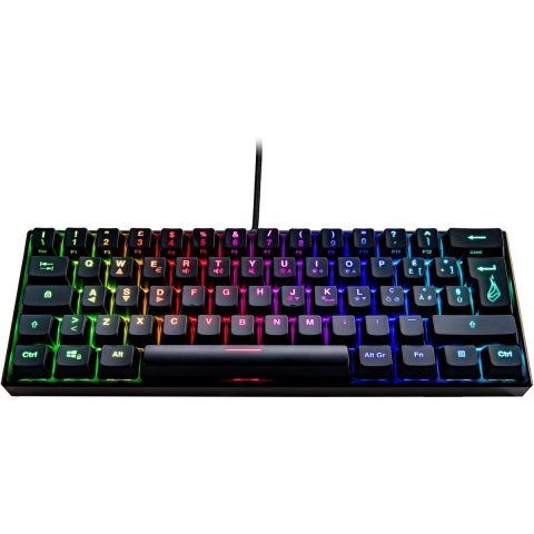 Surefire Gaming KingPin M1 Gaming-toetsenbord Kabelgebonden, USB QWERTY, Italiaans Zwart Verlicht, Multimediatoetsen