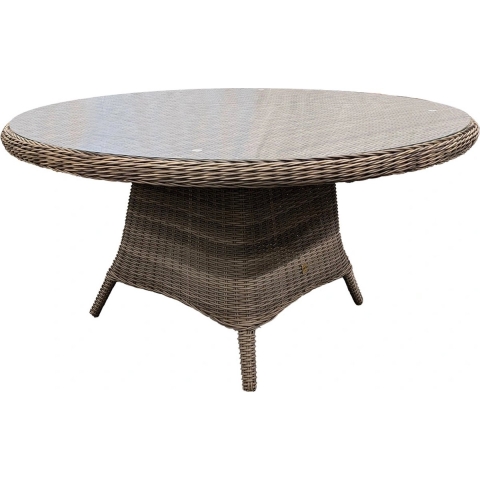 Ferro Tafel 150cm incl. Lazy Susan Wicker HM36 (LZ apart verpakt) - OWN