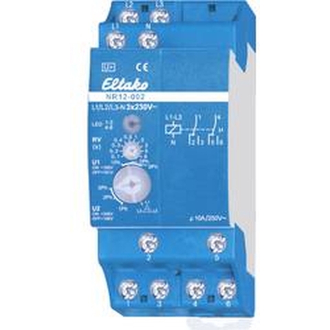 Eltako NR12-002-3X230V Netbewaking Aantal relaisuitgangen: 2