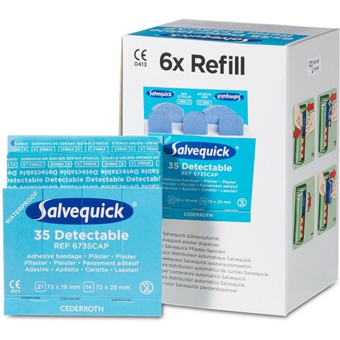 Söhngen 1009735 Salvequick pleisterstrips detectekabel 6x 35 stuks