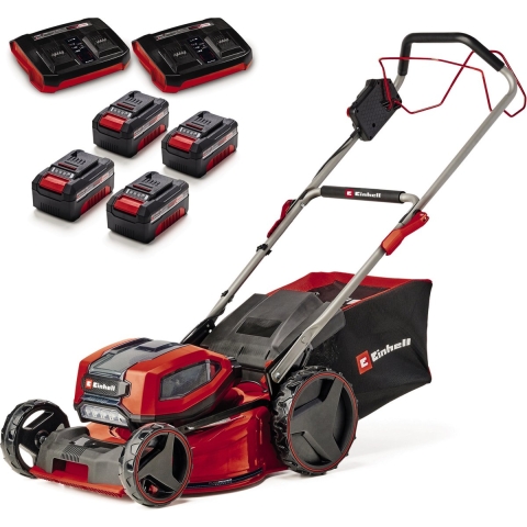 Einhell GP-CM 36/47 S Li BL (4x4,0Ah) Accu-grasmaaier Accu Instelbare trekstang, Incl. accu, Incl. oplader, Mulchfunctie, Instelbare maaihoogte 4,0 Ah