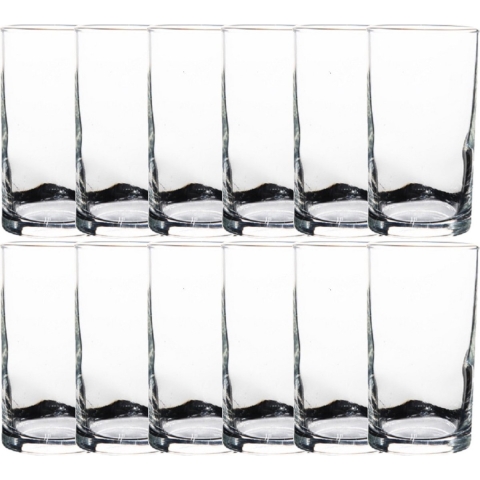 36x Stuks transparante drinkglazen 210 ml van glas -