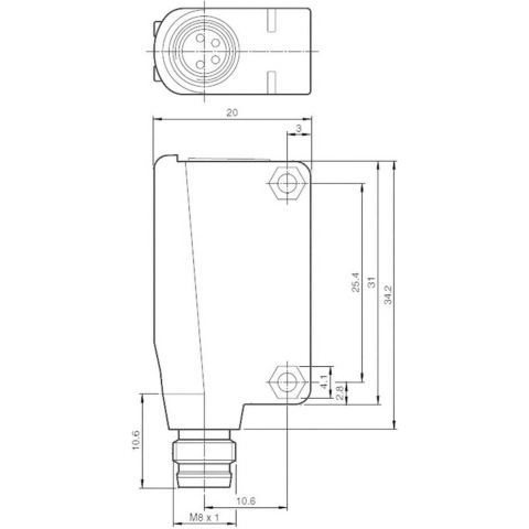 Pepperl+Fuchs M100/MV100-RT/76a/95/103 M100/MV100-RT/76a/95/103 Oneway-lichtsluis Lichtschakelend, Donkerschakelend, Omschakelen (licht-AAN/donker-AAN) 1