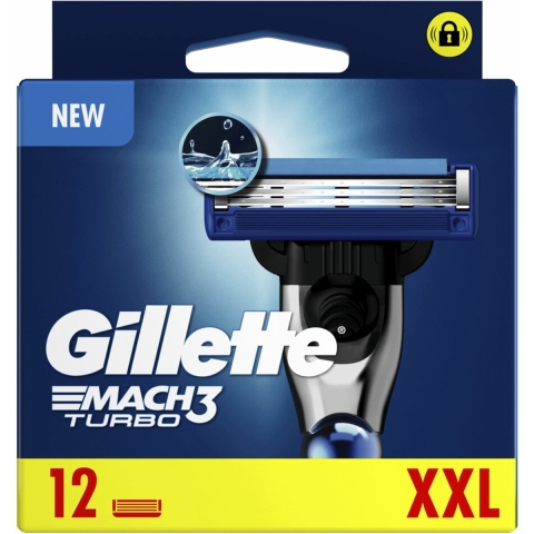 Gillette Scheermesjes Mach3 Turbo 12 stuks