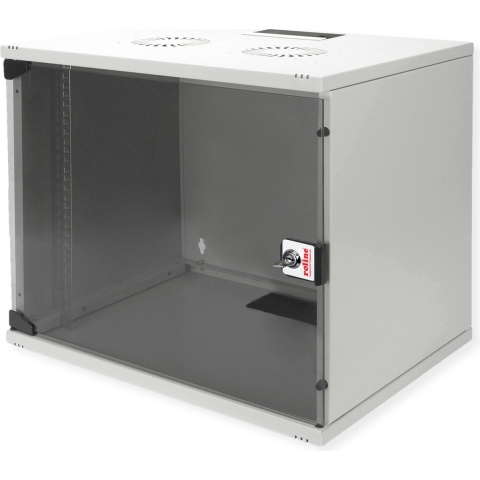 ROLINE 19-inch wandbehuizing Basic 9 U, 540x400 BxD Bouwpakket grijs