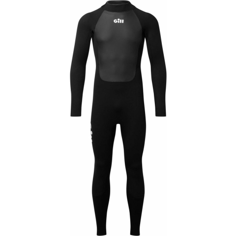 Gill Pursuit Full arm 4/3mm junior wetsuit zwart, JS (9-10 jaar)