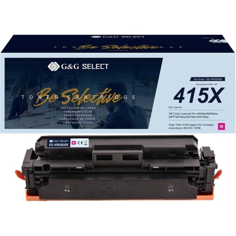 G&G Toner vervangt HP 415X Compatibel Magenta W2033X GS-HW2033X(415X)