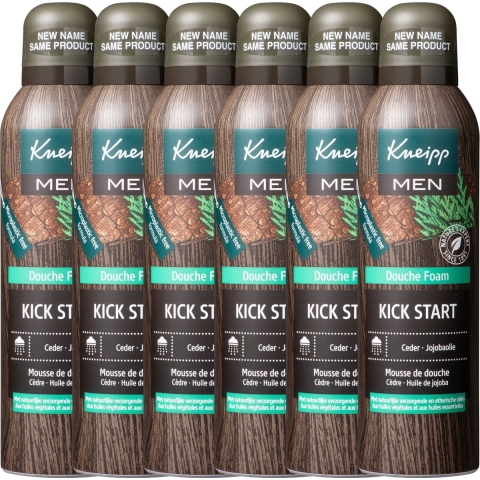 6x Kneipp Douche Foam Men 200 ml
