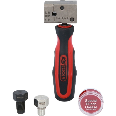 KS Tools 122.1215 FLAREFIXeco 4,75 mm universele remleidingbeurzenset, 4-delig