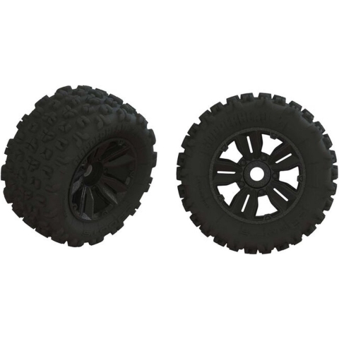 Arrma - 1/5 dBoots Copperhead2 SB MT Front/Rear 3.8 Pre-Mounted Tires, 17mm Hex (2) (ARA550061)