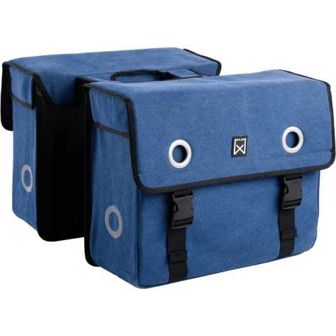 Dubbele fietstas Canvas Tas 67L Groen