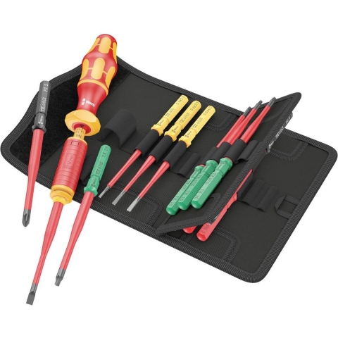 Wera Kraftform Kompakt VDE 15 Torque extra slim 1 Wisselklingset Elektronica