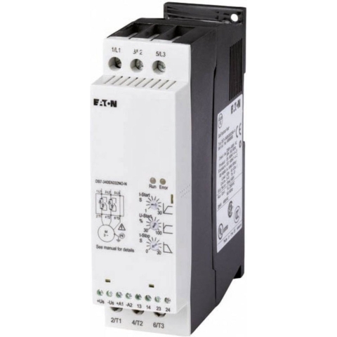 Eaton DS7-340SX032N0-N 134914 Softstarter Motorvermogen bij 400 V 15 kW Motorvermogen bij 230 V 7.5 kW 24 V/DC Nominale stroom 32 A