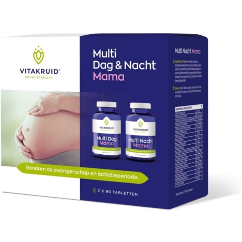 2x Vitakruid Zwangerschap/Mama Multi Dag Nacht 180 tabletten